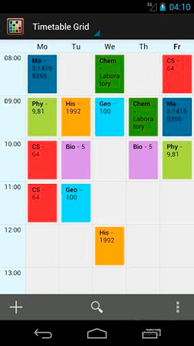 TimeTable – 直观的管理你的学校生活[Android]