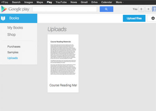Google I/O大会后的首弹惊喜:Google Play Books升级,新增即刻阅读和上传文件功能