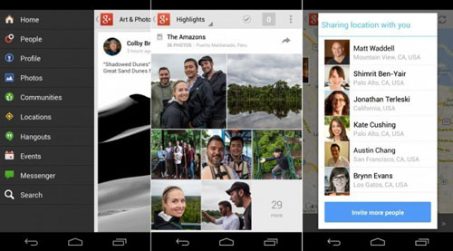 新版Google+ for Android加入了在I/O大会上展示的强大照片管理功能，去年收购的Snapseed也被整合了进来